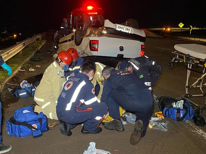 Capotamento no acesso à PR-317 mata Mateus Costa Clemente, de 20 anos