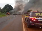 acidente na br-369 mata motorista de Campo Mourão carbonizado